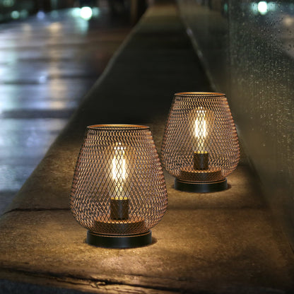 6.7" Tall Battery Powered Outdoor Table Lamp